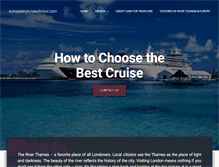 Tablet Screenshot of europeancruiseadvisor.com